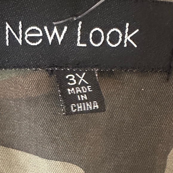 NEW LOOK Women’s 100% Cotton Green Camouflage Hooded Zip Up Jacket  Plus Size 3X - Picture 7 of 16